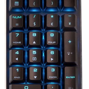 Mechanical Numeric Keypad GATERON Red Switch Wired Ice Blue Backlit Gaming Keypad 21 keys Portable Keypad Extended layout Black Magicforce by Qisan