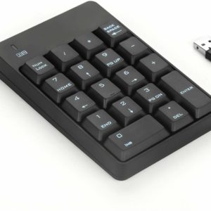 2.4G Numeric Keypad, Jelly Comb 18 Keys Wireless Silent Number Pad with Mini USB Receiver, for Laptop/Notebook, Desktop/PC Computer Compatible with Windows and OS X System