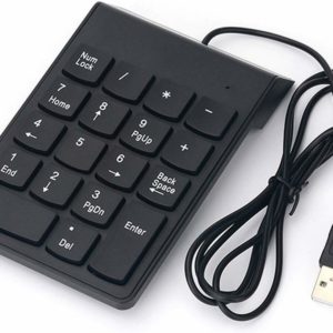 KKmoon Wired USB Numeric Keypad with 18 Keys Slim Mini Number Pad for iMac/Mac Pro/MacBook Pro/ MacBook Air / Laptop/ Desktop PC