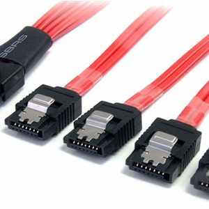 StarTech 1m Serial Attached SFF-8087 to 4x Latching SATA SCSI SAS Cable