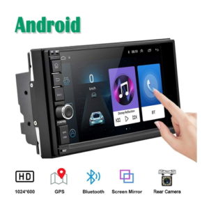 2 Din Android Car Radio GPS CAMECHO 7 Inch Capacitive Touch Screen Bluetooth WIFI USB FM Car Stereo Player Mirror Link + Rear Camera