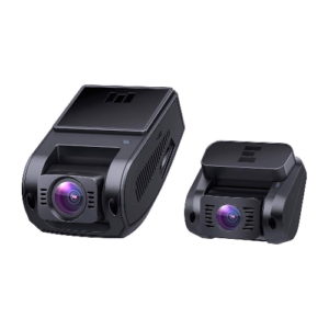 AUKEY Dual Dash Cam HD 1080P Front and Rear Camera Car Camera Supercapacitor 6-Lane 170 Degrees Wide-Angle Lens Dashcam with Night Vision, Loop, G-Sensor, Motion Detection and Dual-Port Car Charger