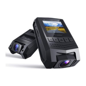 Crosstour Dash Cam 1080P FHD Mini Dashboard Camera Recorder with 1.5” LCD Screen 170°Wide Angle, Parking Mode, Motion Detection, G-Sensor, Loop-Recording and WDR