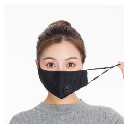 Men Women Anti Dust Mask Anti PM2.5 Pollution Face Mouth Respirator 11 Colors Breathable Valve Windproof Mask Filter