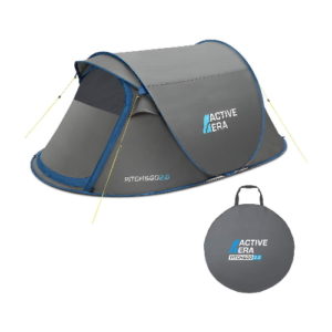 Active Era® V2 Waterproof 2 Person Pop-Up Tent – 100% Storm Tested with Advanced Ventilation and Easy-Pitch Construction | Perfect for Camping and Festivals