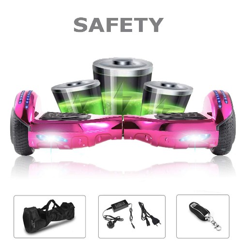 CHIC 6.5 Inch Balance Board, Self Balancing Electric Scooter, Skateboard Wheels with LED Light, Motor 700W Bluetooth for Kids and Adults - Image 3