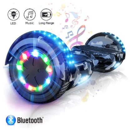 COLORWAY Self Balancing Scooter 6.5 inch – Segway Electric Scooter – Hoverboard – Bluetooth Speaker LED lights & 700W Motor Gift for kids