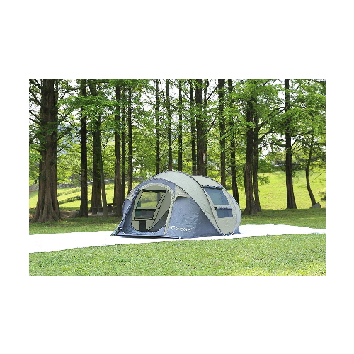 Candora Camping Tents 3-4 People Instant Pop Up Easy Quick Setup, 2 Door Mesh Window Waterproof Big Family Privacy Tent Travel - Image 2