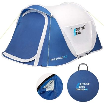 Active Era® Pop Up Tent – 2 Layer Waterproof 2 Person Pop-Up Tent – 100% Storm Tested with Advanced Ventilation and Easy-Pitch Construction | Perfect for Camping and Festivals